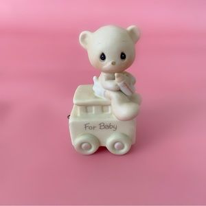 Precious moments 1985 baby gift porcelain bear ornament trinket home decor
